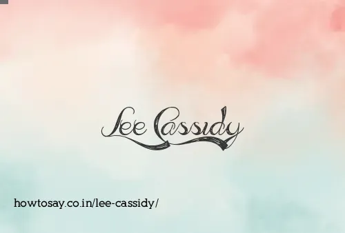 Lee Cassidy