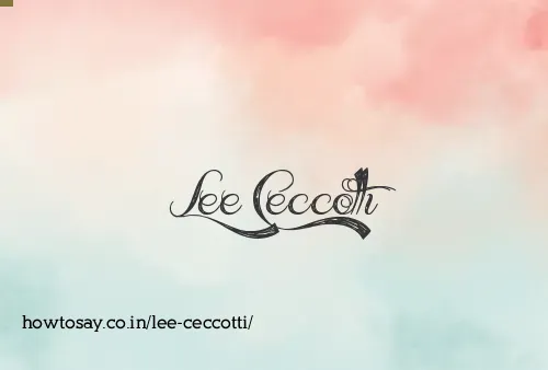 Lee Ceccotti