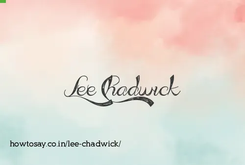 Lee Chadwick