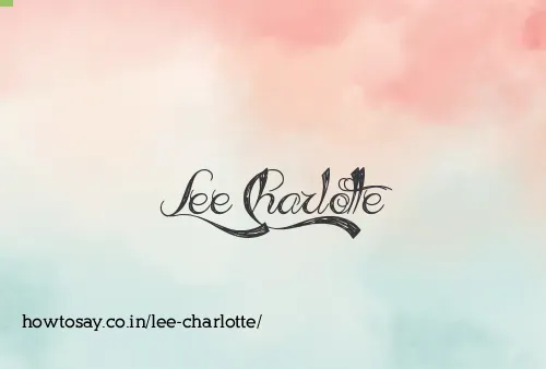 Lee Charlotte
