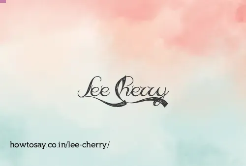 Lee Cherry