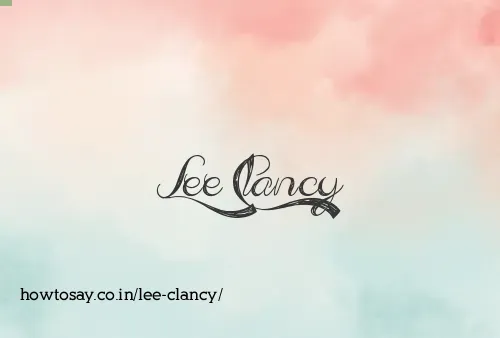 Lee Clancy