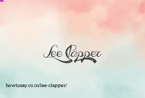 Lee Clapper