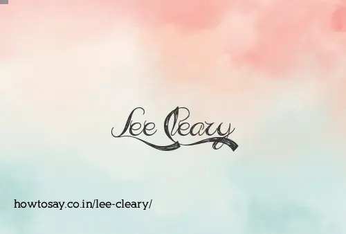 Lee Cleary