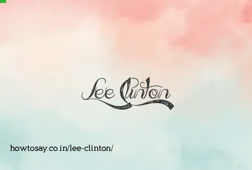 Lee Clinton