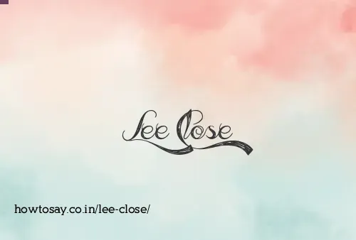 Lee Close