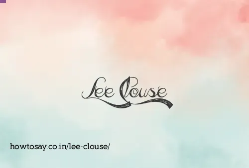 Lee Clouse