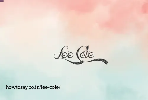 Lee Cole