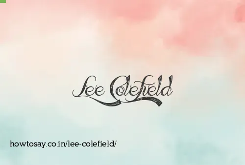 Lee Colefield