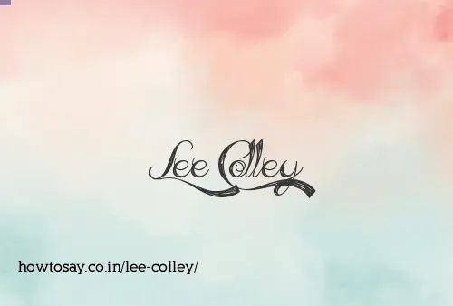 Lee Colley