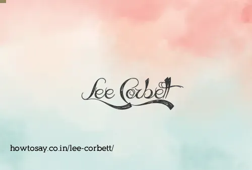 Lee Corbett