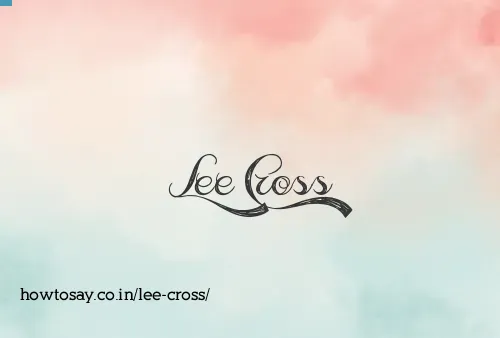 Lee Cross