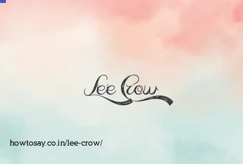 Lee Crow