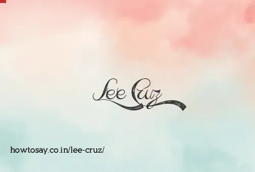 Lee Cruz