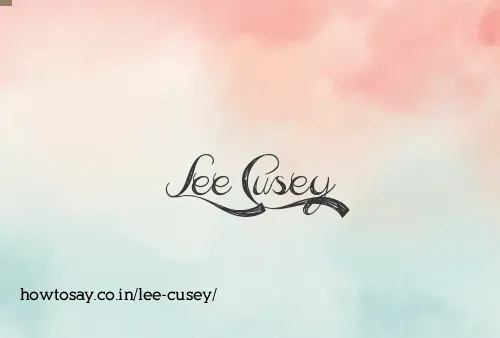 Lee Cusey