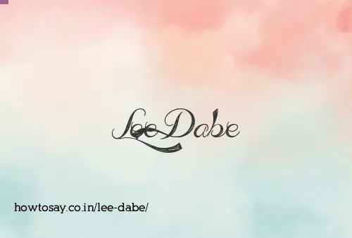 Lee Dabe