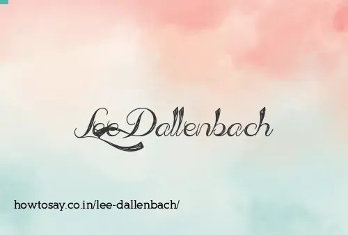 Lee Dallenbach