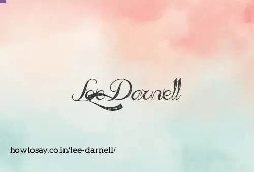 Lee Darnell