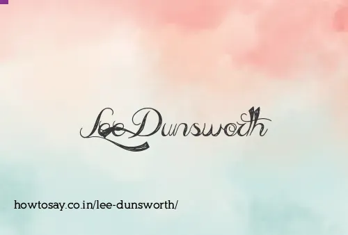 Lee Dunsworth