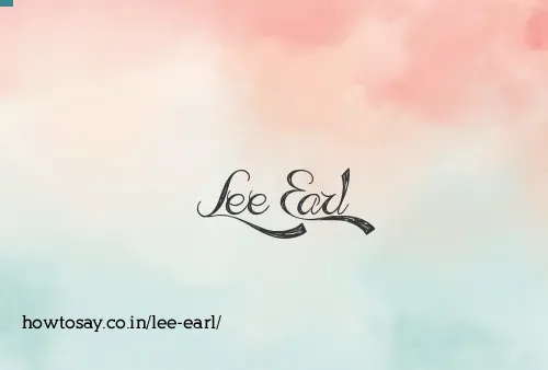 Lee Earl