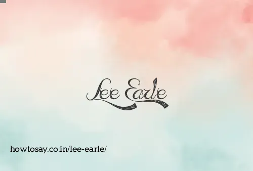 Lee Earle