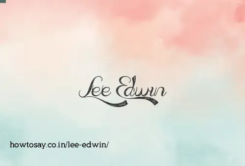 Lee Edwin