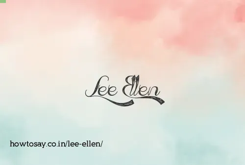 Lee Ellen