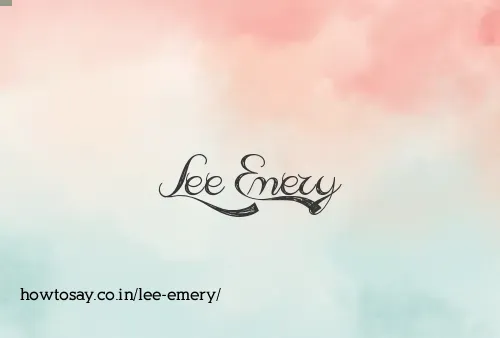 Lee Emery