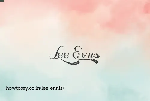 Lee Ennis