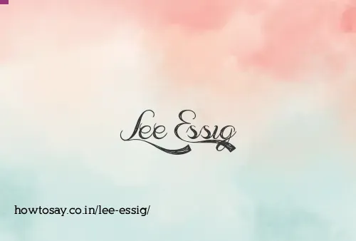 Lee Essig