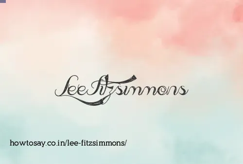 Lee Fitzsimmons