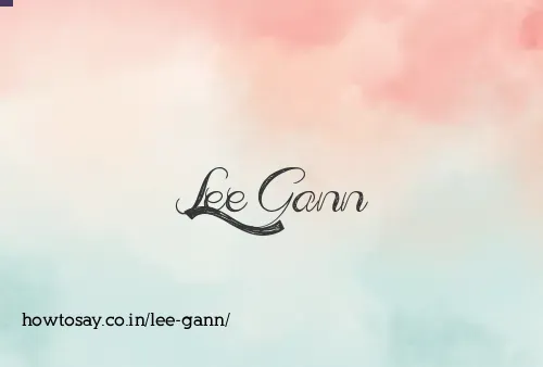 Lee Gann