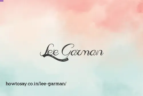 Lee Garman