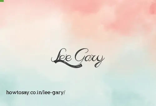 Lee Gary