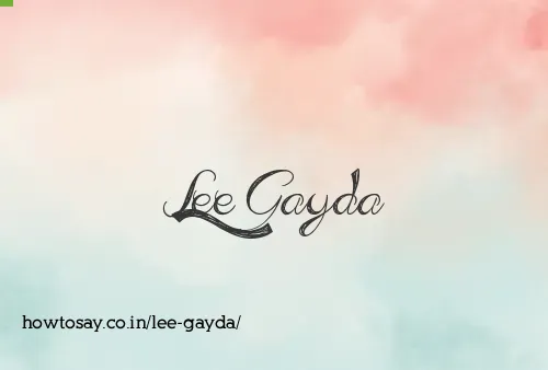 Lee Gayda
