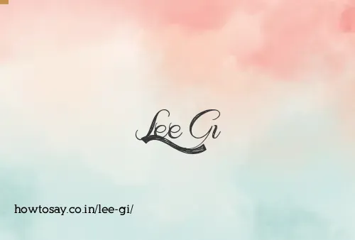 Lee Gi