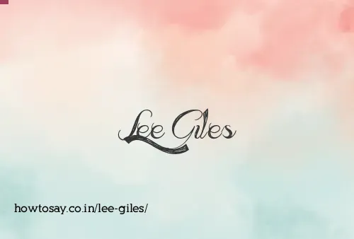 Lee Giles