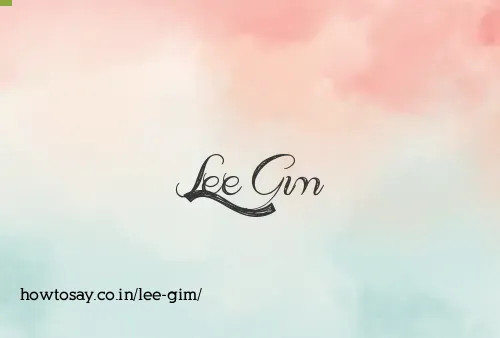 Lee Gim