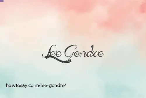 Lee Gondre