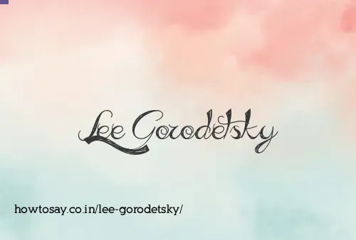Lee Gorodetsky