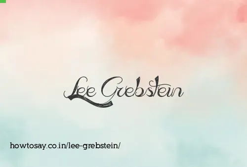 Lee Grebstein