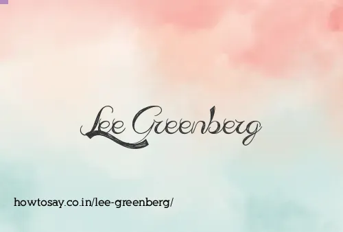 Lee Greenberg