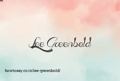 Lee Greenbold