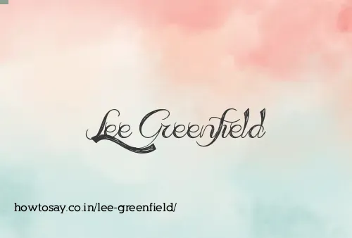 Lee Greenfield