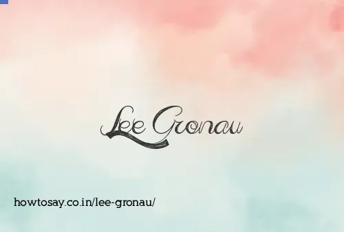 Lee Gronau