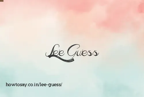 Lee Guess