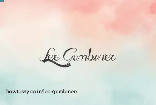 Lee Gumbiner