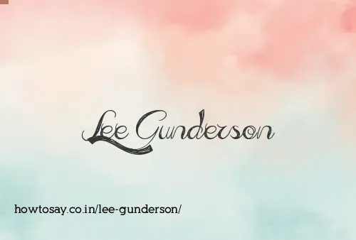 Lee Gunderson