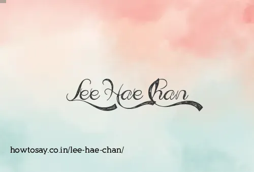Lee Hae Chan