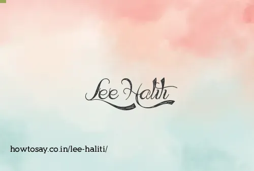Lee Haliti